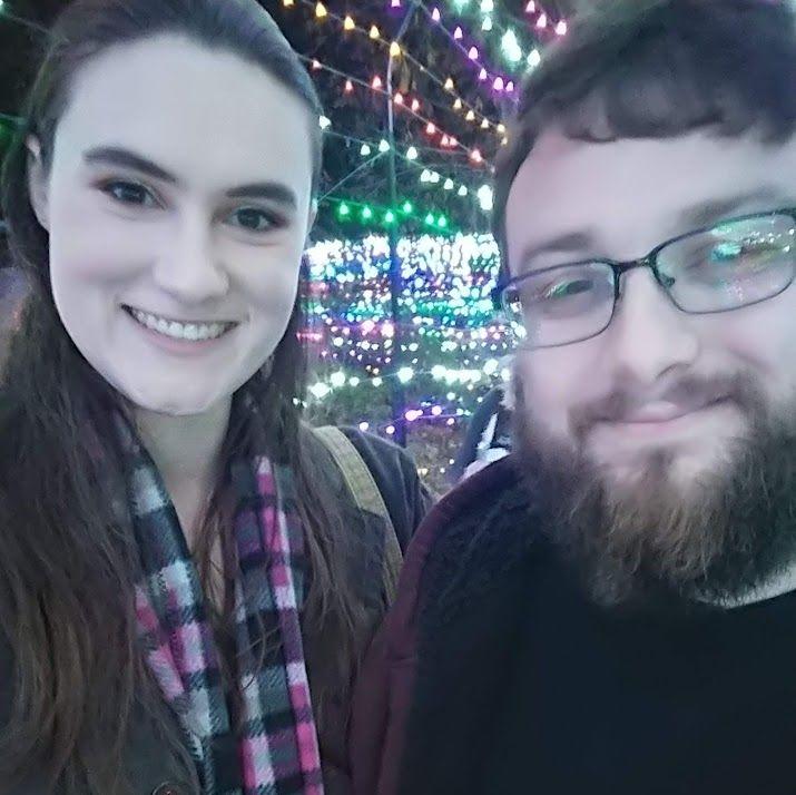 Walking around the CALM Christmas light in Bakersfield in 2018.