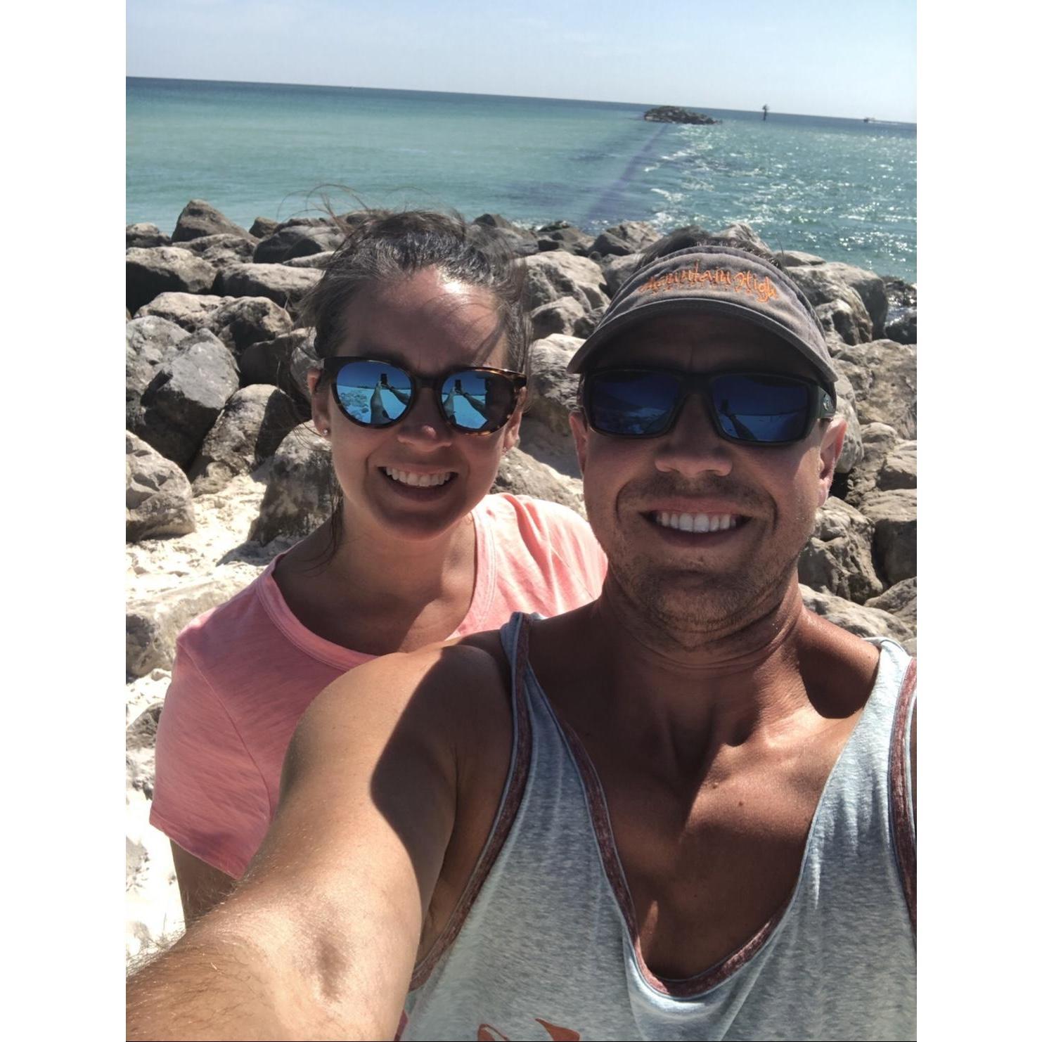 Our last picture as boyfriend and girlfriend! Jovanna was completely unaware what was about to happen!