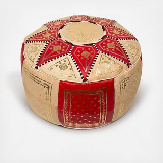 Marrakech Leather Pouf