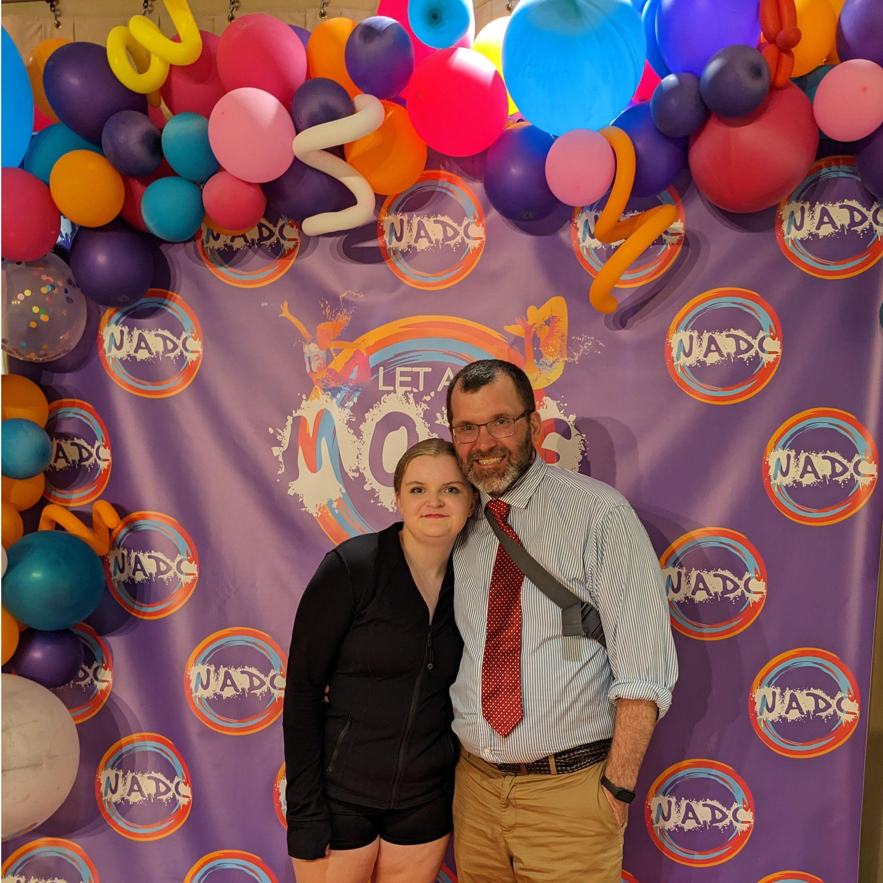 Stephen and Chloe after her recital; so proud!