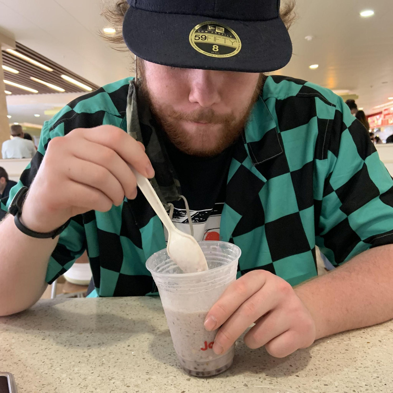 Kyle's first halo-halo:)