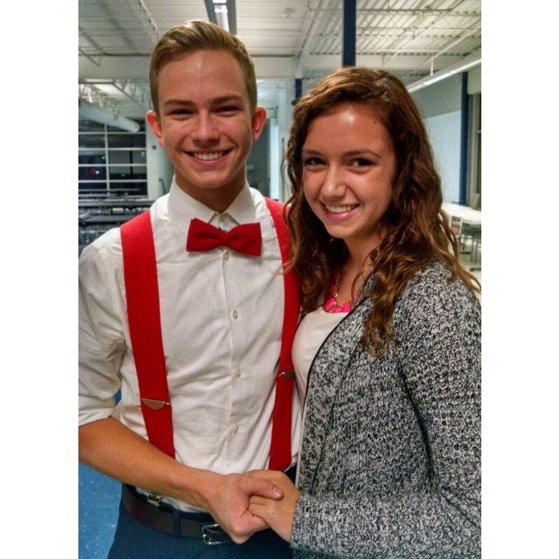 Seth was in the school play, and Brooklyn came to watch. This is our first picture after officially becoming boyfriend and girlfriend. October of 2014
