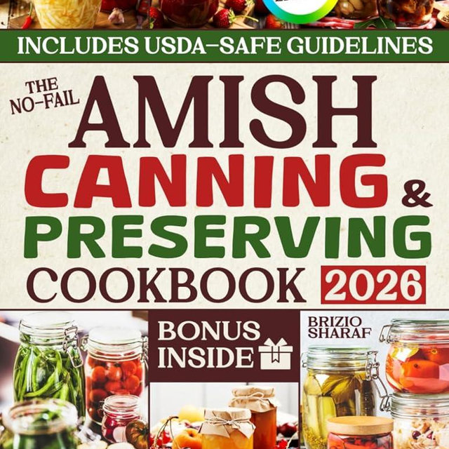 The No-Fail Amish Canning & Preserving Cookbook: A Complete Guide with Step-by-Step Recipes for Traditional Food Preservation to Eat Healthier and Become Self-Sufficient Without Sacrificing Safety