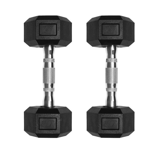 Ritfit 5-650 LBS PVC Encased Hex Dumbbell Sets with Optional Rack for Home Gym, Hand weight with Chrome Handle for Strength Training,Workouts