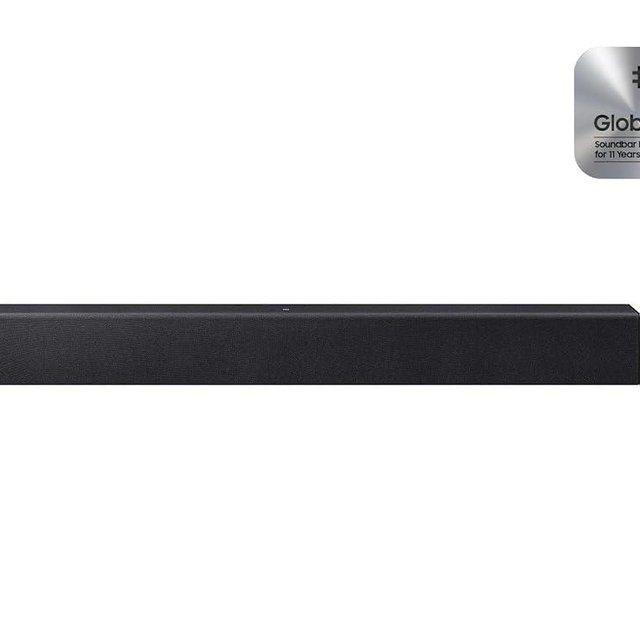 Samsung HW-B400F B-Series Soundbar, 2.0ch with Built-in Woofer, Voice Enhance & Night Mode, Surround Sound Expansion