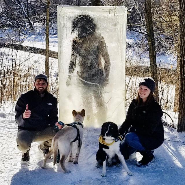 Odin meets Zugzug in Theodore Wirth Park - February 2021