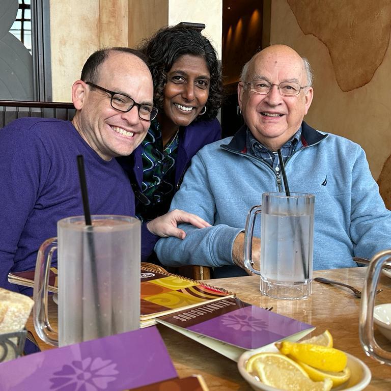 Lunch with Jim's dad