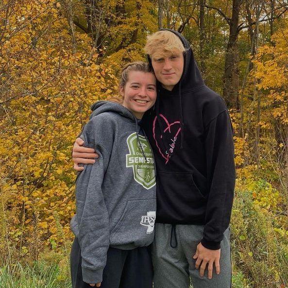 Seth drove a full four hours round trip to see Gina run at Semi-State...for 30 minutes. -October 2020