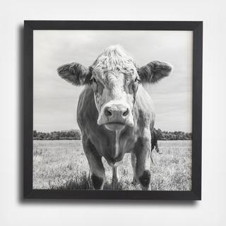 Cow Portrait Framed Wall Art