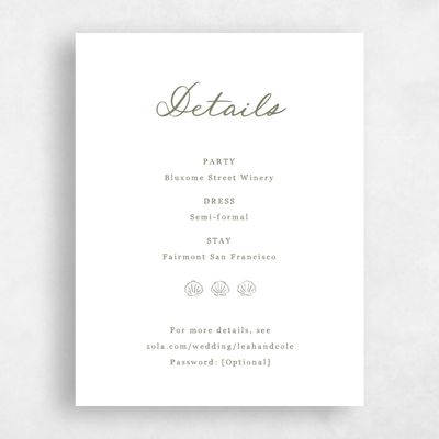 Khaki Green Wedding Enclosure - Martinique