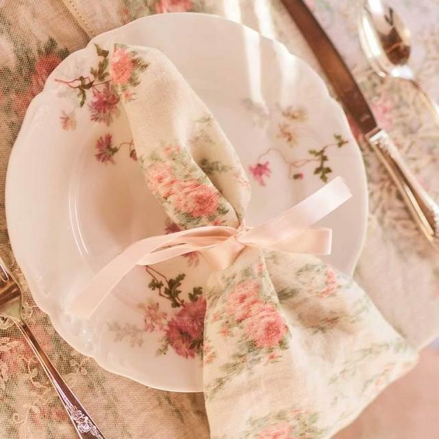 Washed Rose Napkin Set