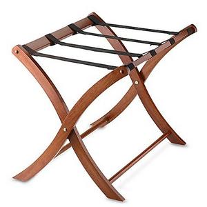 Solid Wood Luggage Rack in Walnut