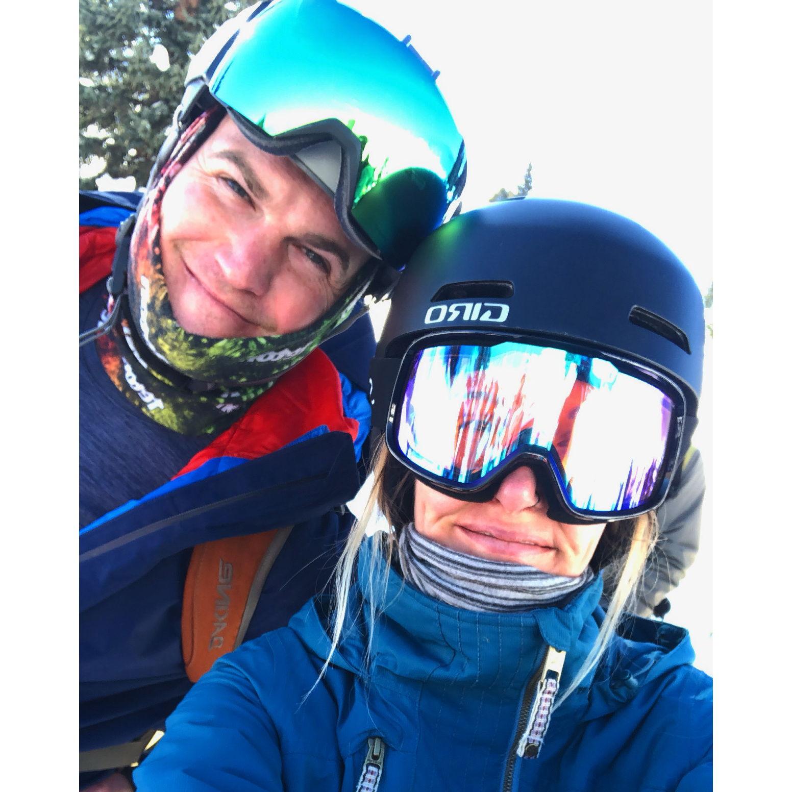 First time skiing cb!