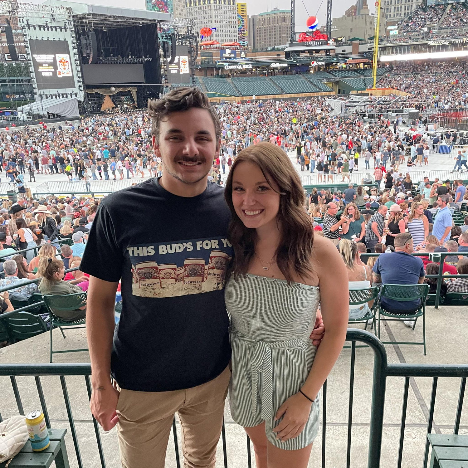 Chris Stapleton concert in Detroit during Patrick's internship - July 2022