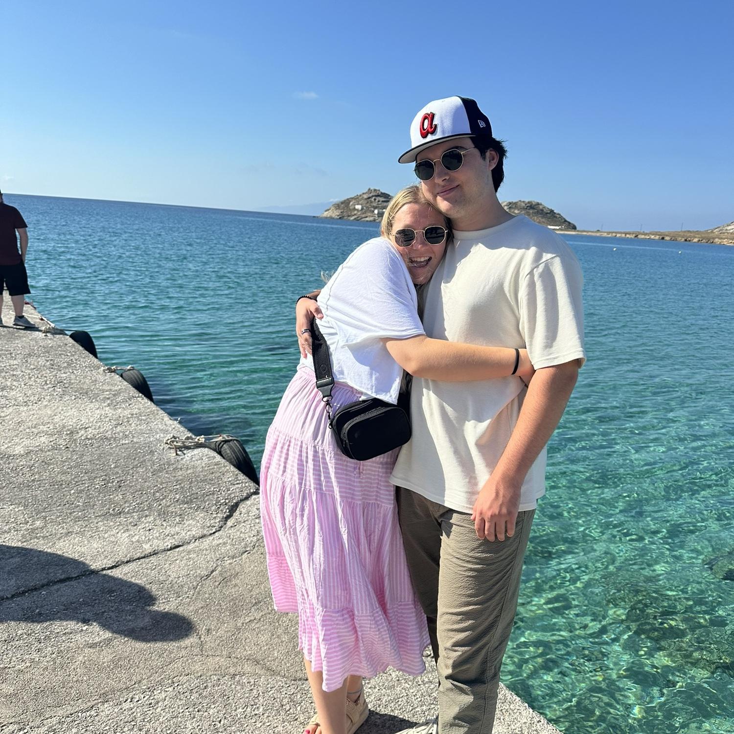 us in mykonos!