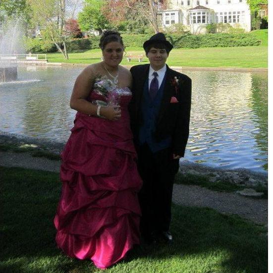 Our first formal picture together! Senior prom 2013