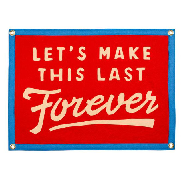 Let’s Make This Last Forever Camp Flag • blink-182 x Oxford Pennant