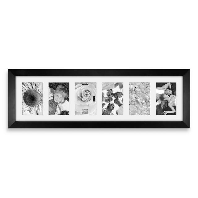 Malden® Berkeley 6-Opening Picture Frame in Matted Black