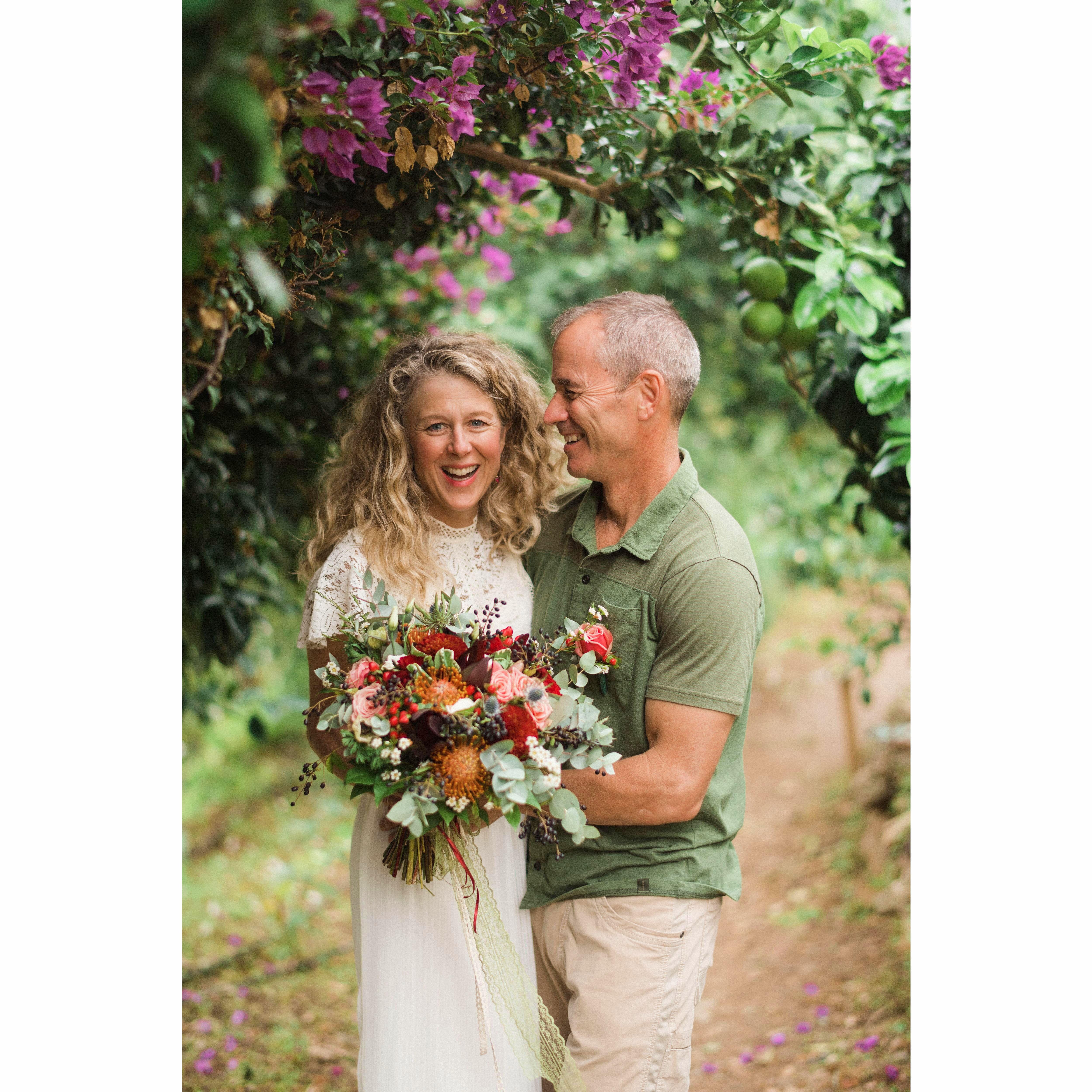 Wedding at botanical gardens in Crete.  October 16, 2018