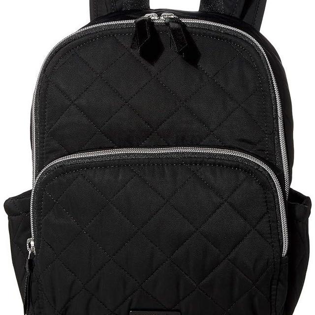 Vera Bradley Women's Performance Twill Small Backpack, Classic Black, One Size