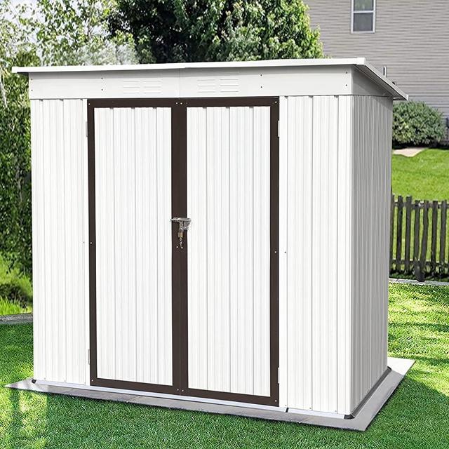 Outdoor Storage Shed 6x4 Feet Outdoor Shed,Metal Sheds Garden Shed with Lockable Door,Tool Shed for Patio Lawn Backyard,Perfect to Store Garden Tools,Bike Accessories,Lawn Mower