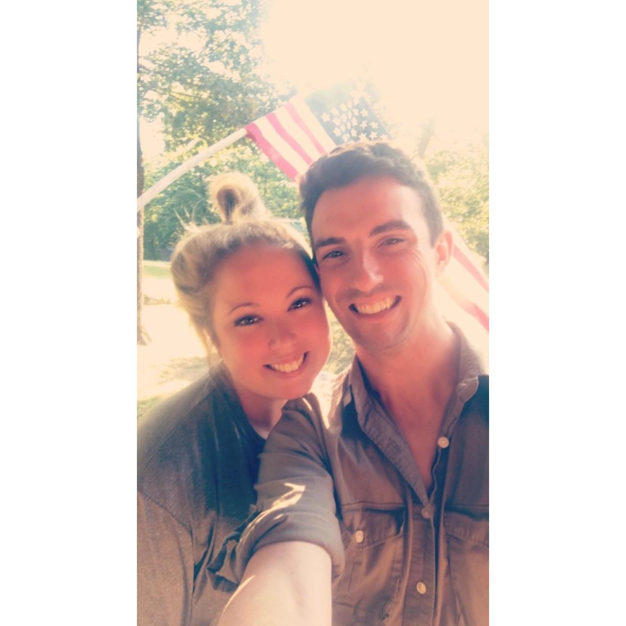 At the cabin on 4th of July!