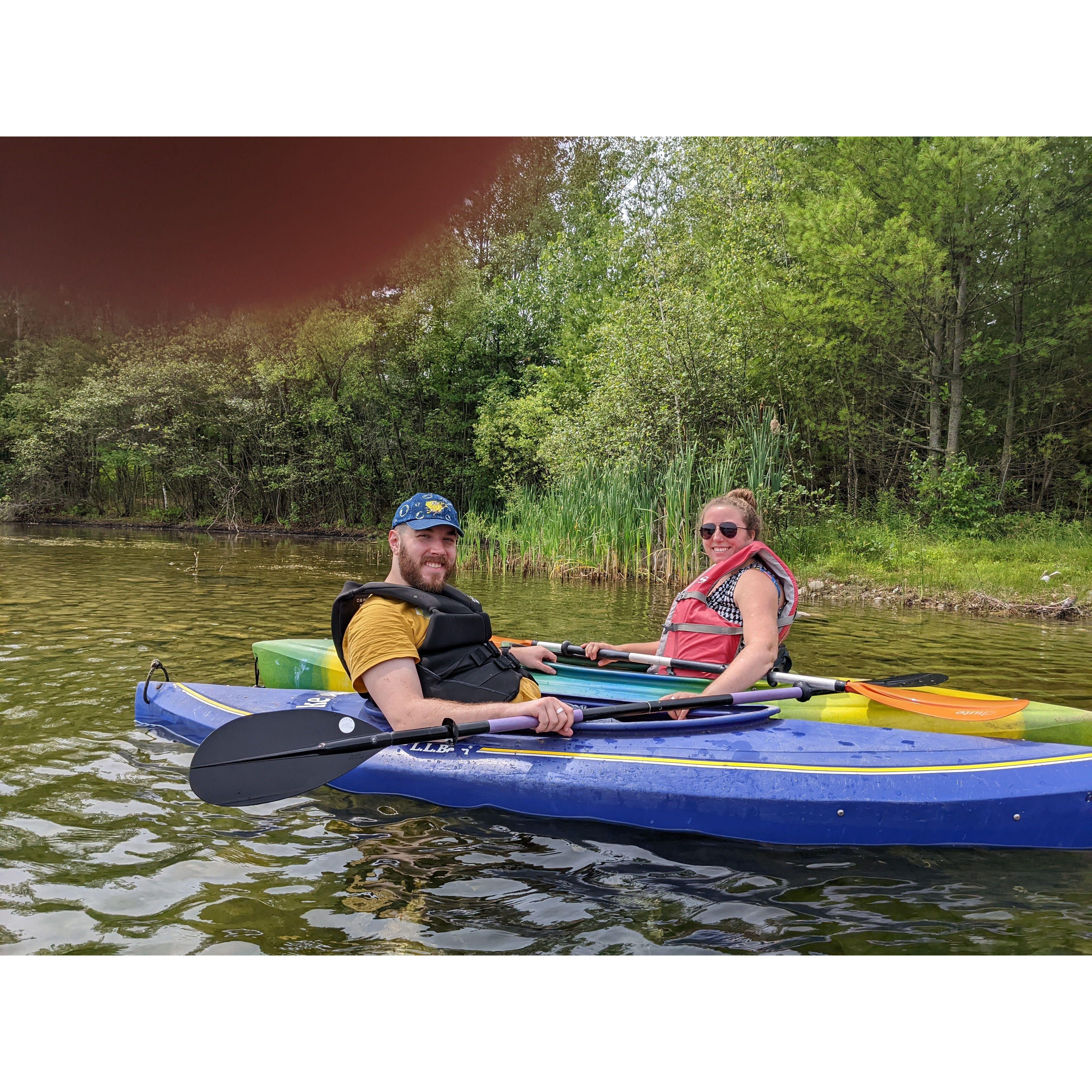 Kayaking at round pond
