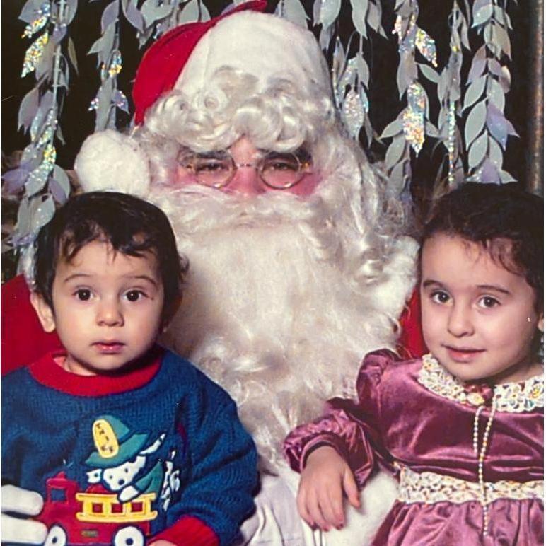 Baby Liya & Sylvan with Santa