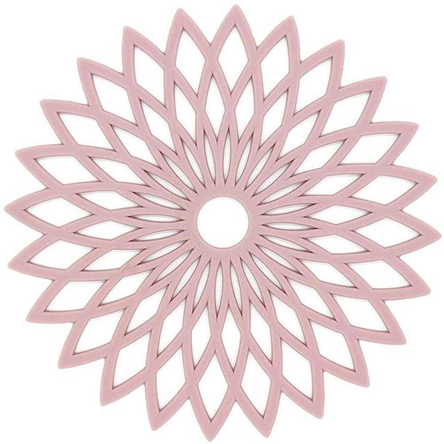 Flower Pink Silicone Trivets for Hot Pots and Pans,Pot Holders for Kitchen,Silicone Mat, Hot Pads Silicone Trivet, Silicone Pot Holders, Potholders, Table Pad, Multi-use Heat Resistant Mat Set of 3