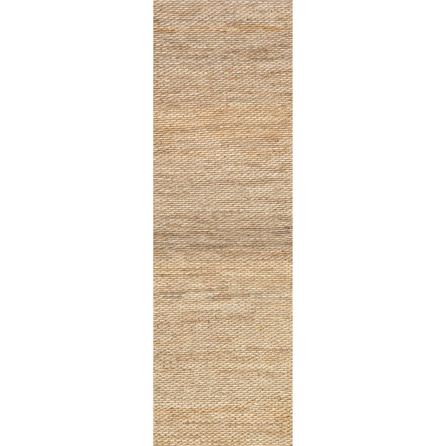 nuLOOM Hailey Hand Woven Jute Area Rug, Runner 2' 6" x 8', Natural