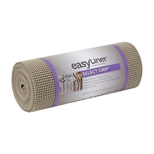 Duck Brand Select Grip EasyLiner Shelf and Drawer Liner, 12-Inch x 20-Feet, Non-Adhesive, Brownstone, 1100731