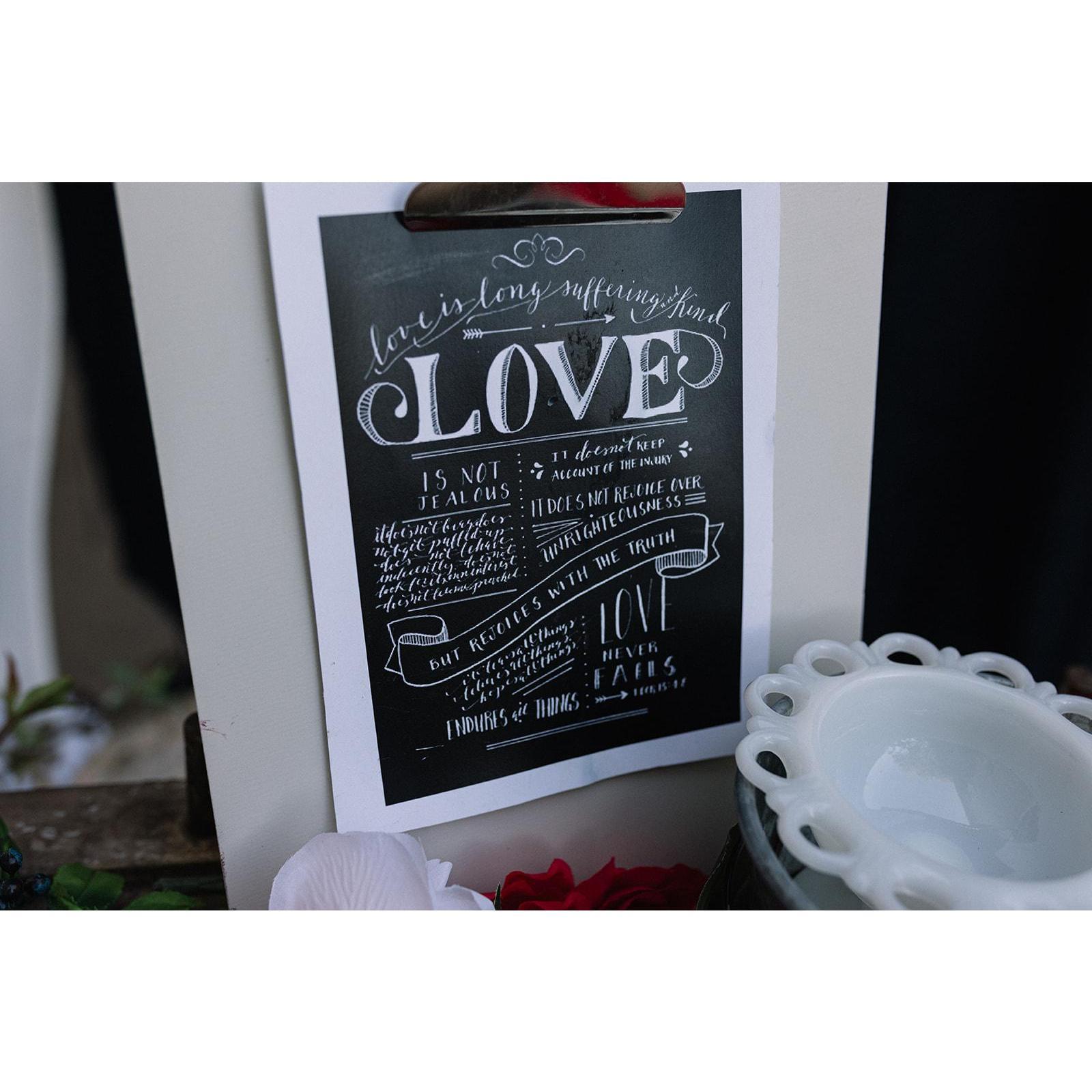 Decor made by the Mother of the Bride