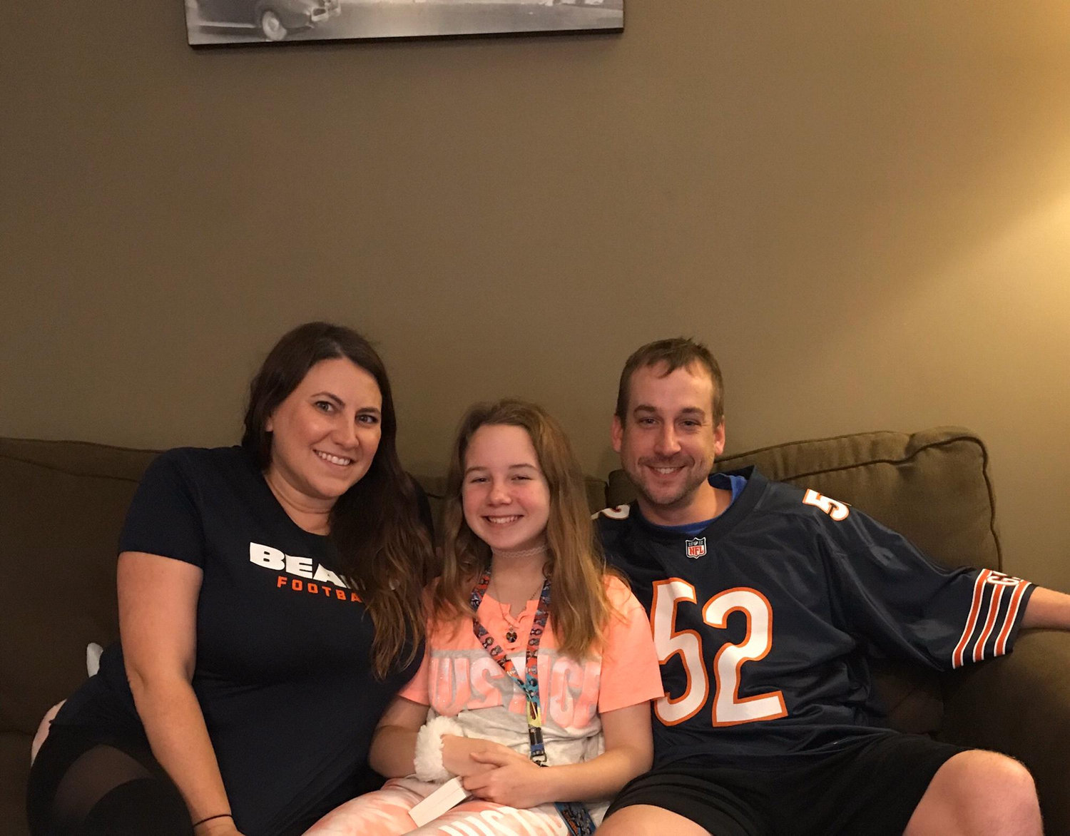 Kory, Julia, and I at her 12th birthday party in our apartment.