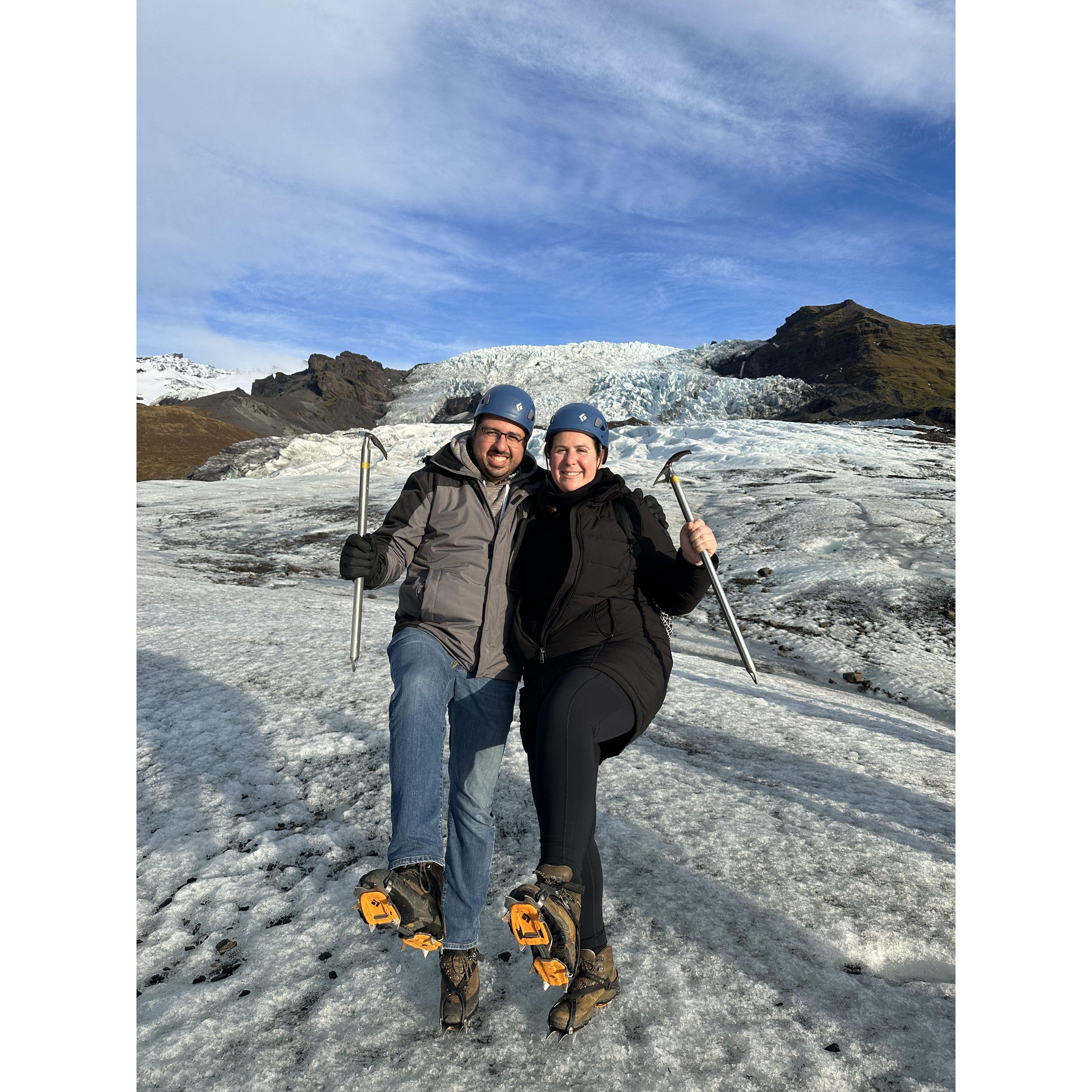 Glacier hike in Iceland. We Survived!