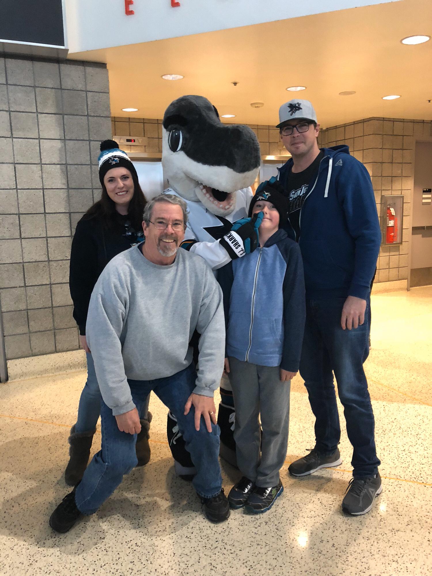 Christopher’s first Sharks game ❤️ 🦈