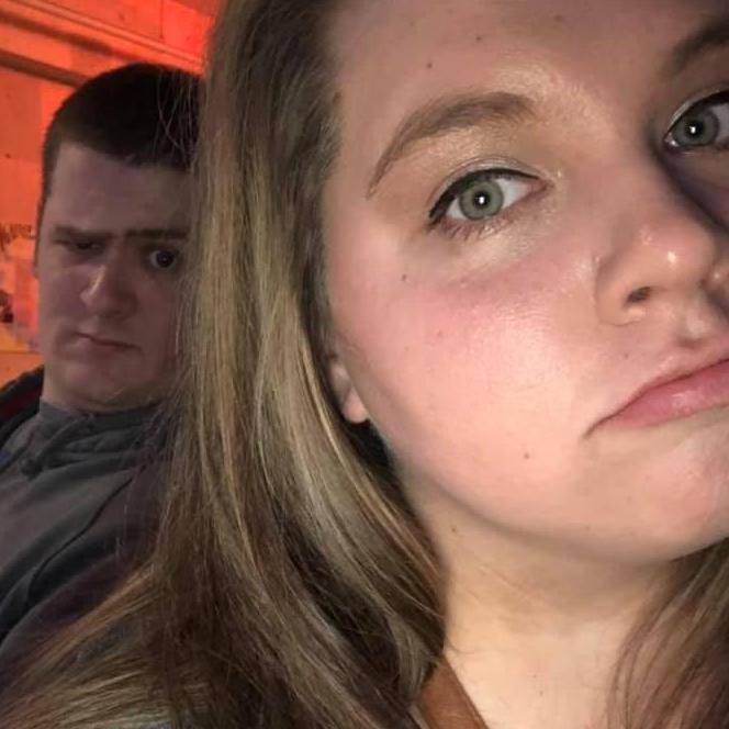 He HATES photos... haha