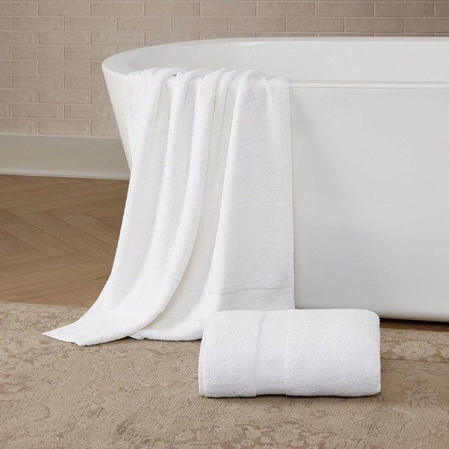 Brooklyn Loom 2pc 100% Turkish Cotton Bath Sheets White