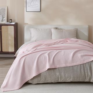 Mikala Cotton Waffle Weave Blanket