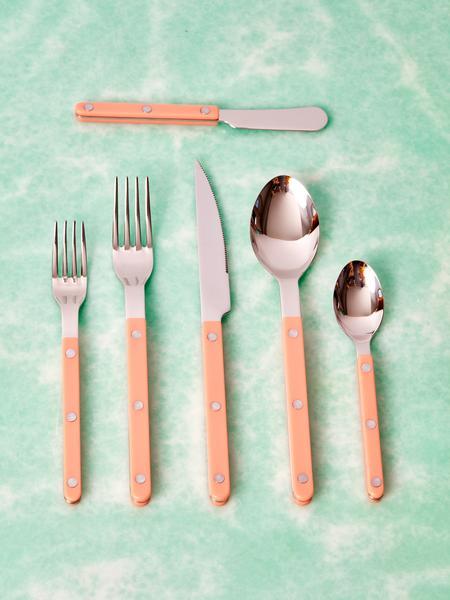 Stainless Steel Flatware in Coral