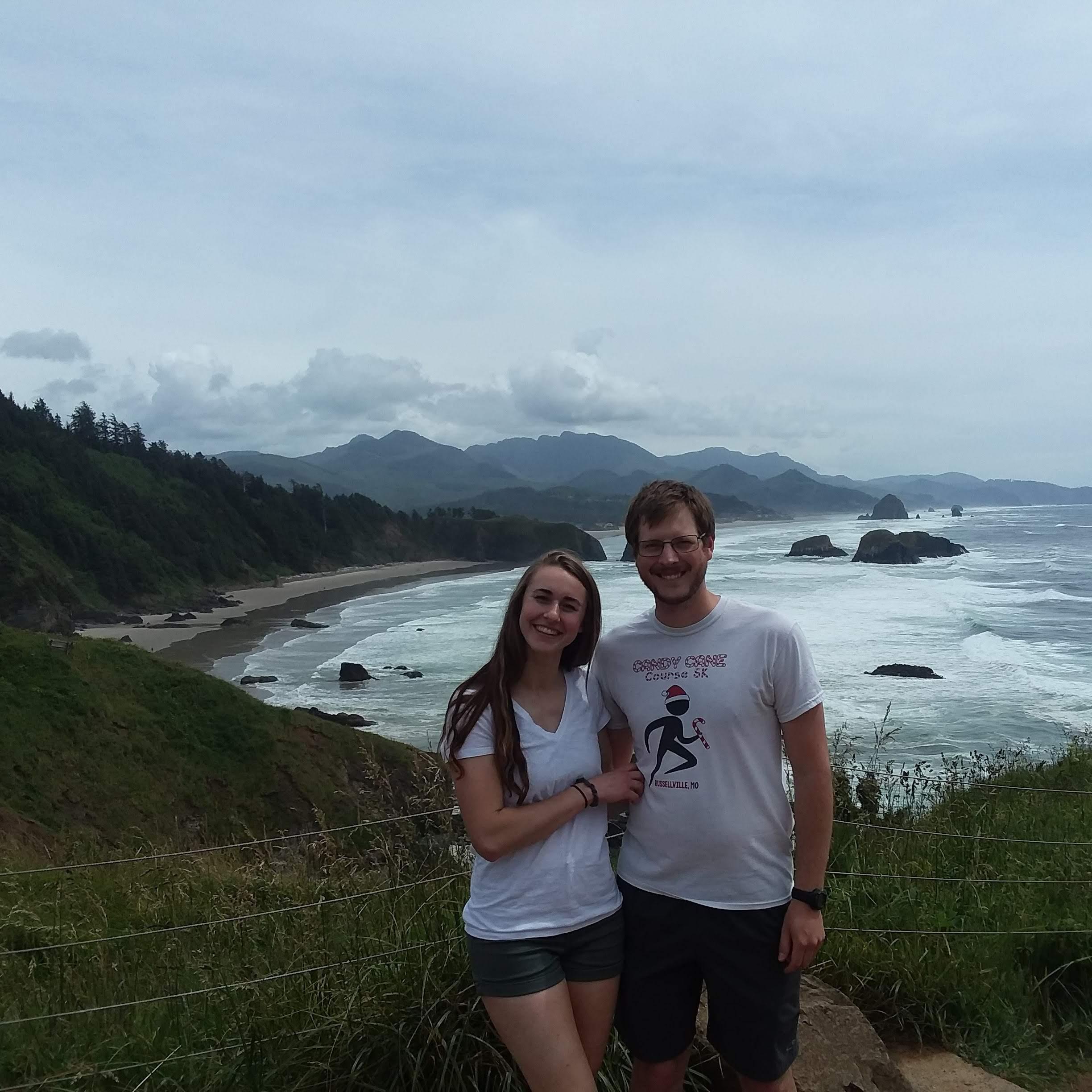 Cannon Beach, the same beach where they filmed the Goonies! Jamie was very excited.