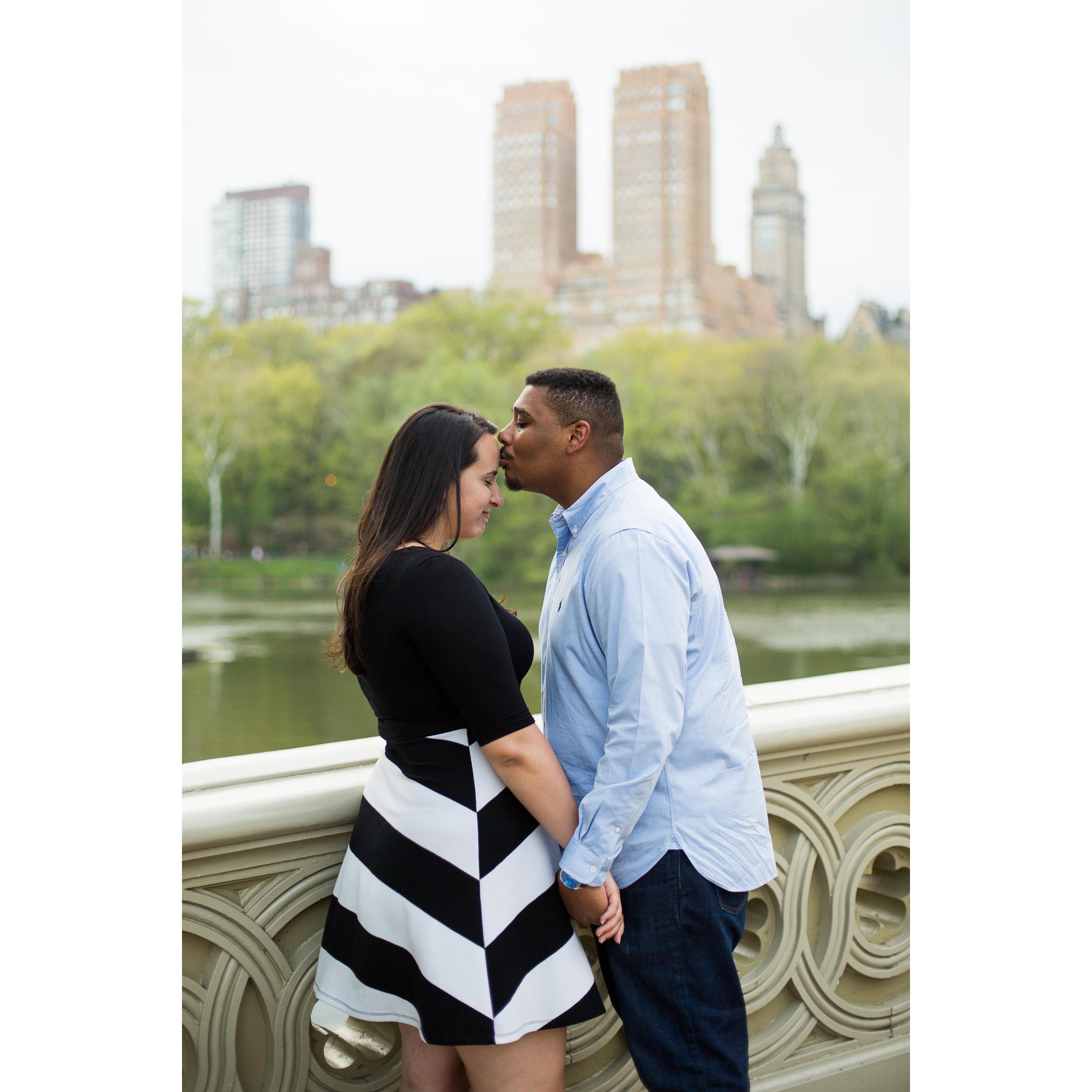 Engagement photos in Central Park