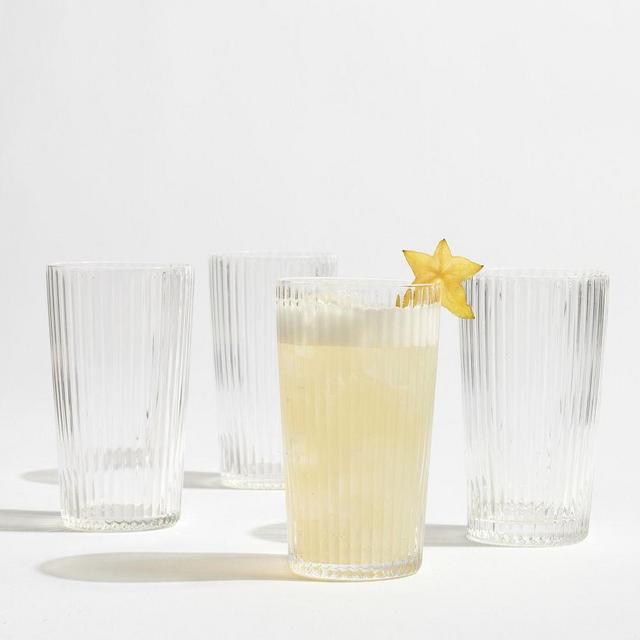 Rigato Highball Glasses, Set of 4