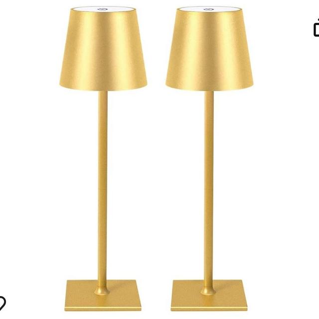 2 Pack Cordless Table Lamps, 3 Colors Stepless Dimming, 5000mAh Rechargeable Battery LED Desk Lamp for Bedroom/Couple Dinner/Desk/Cafe/Dining Room/Terrace