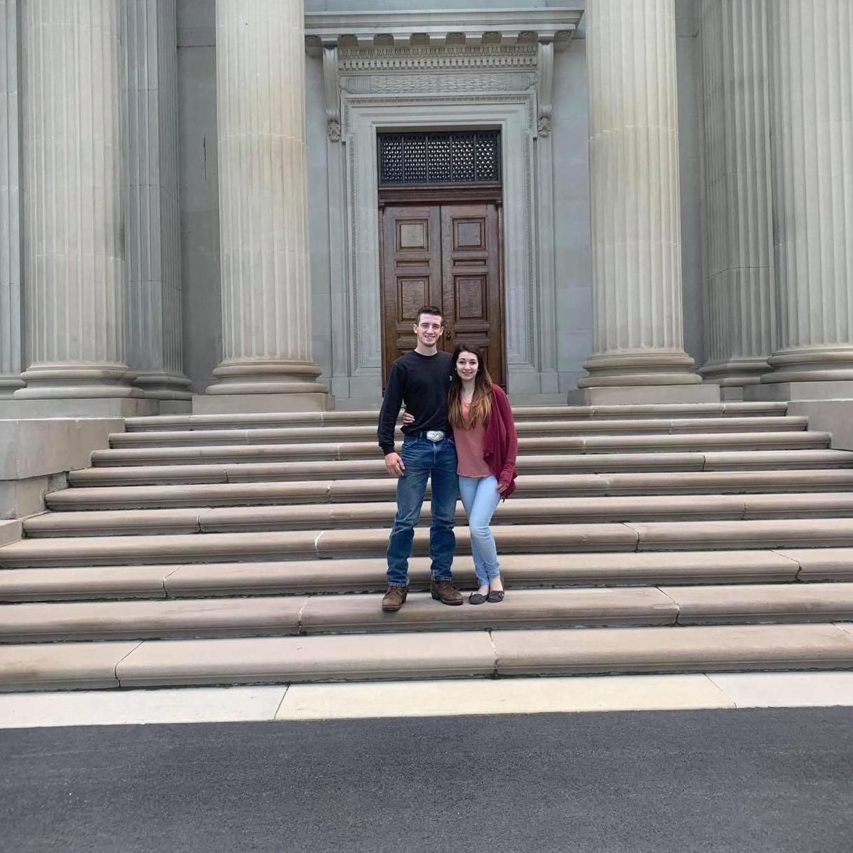 We propped the phone up to take this picture... it came out pretty good!