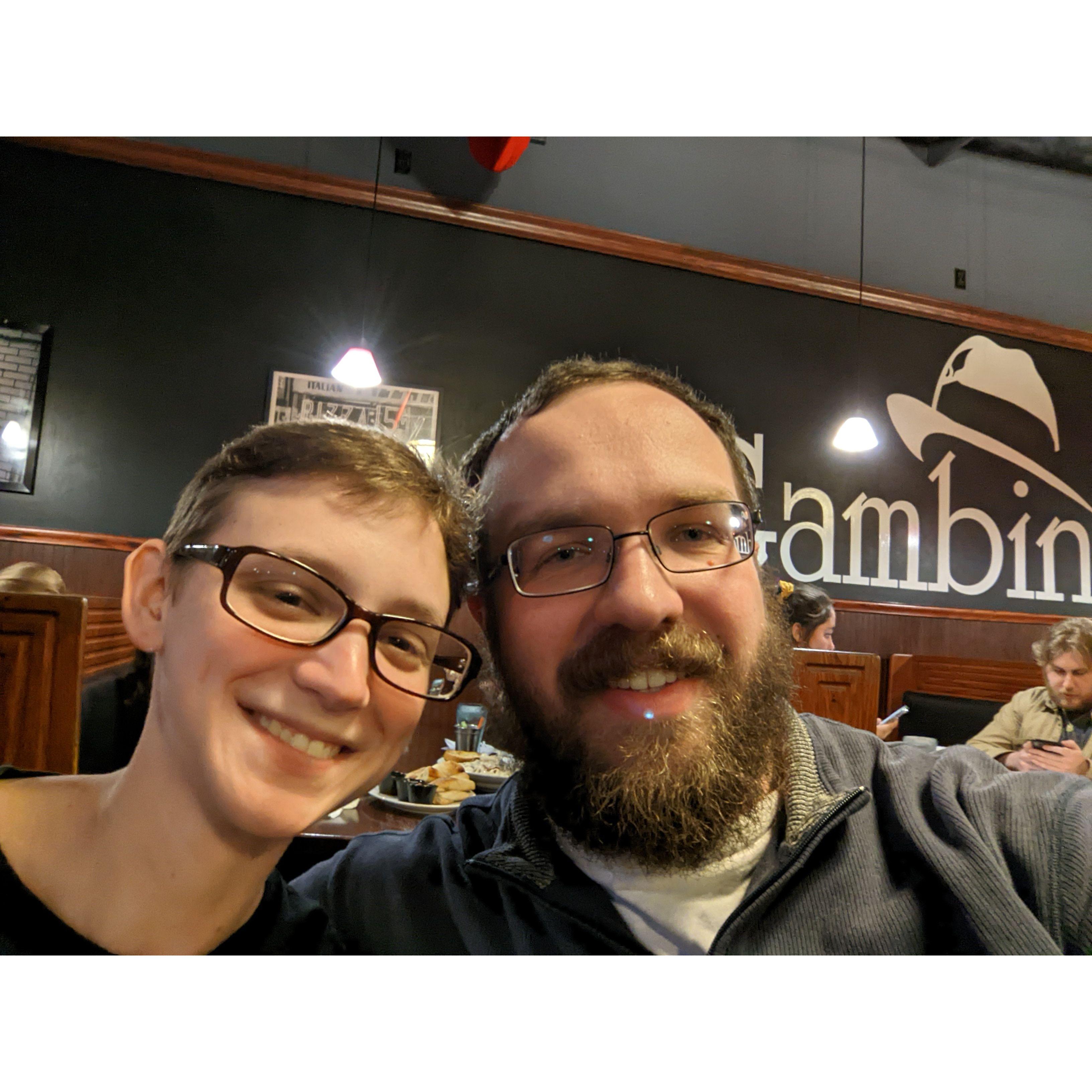 At Gambino's with friends