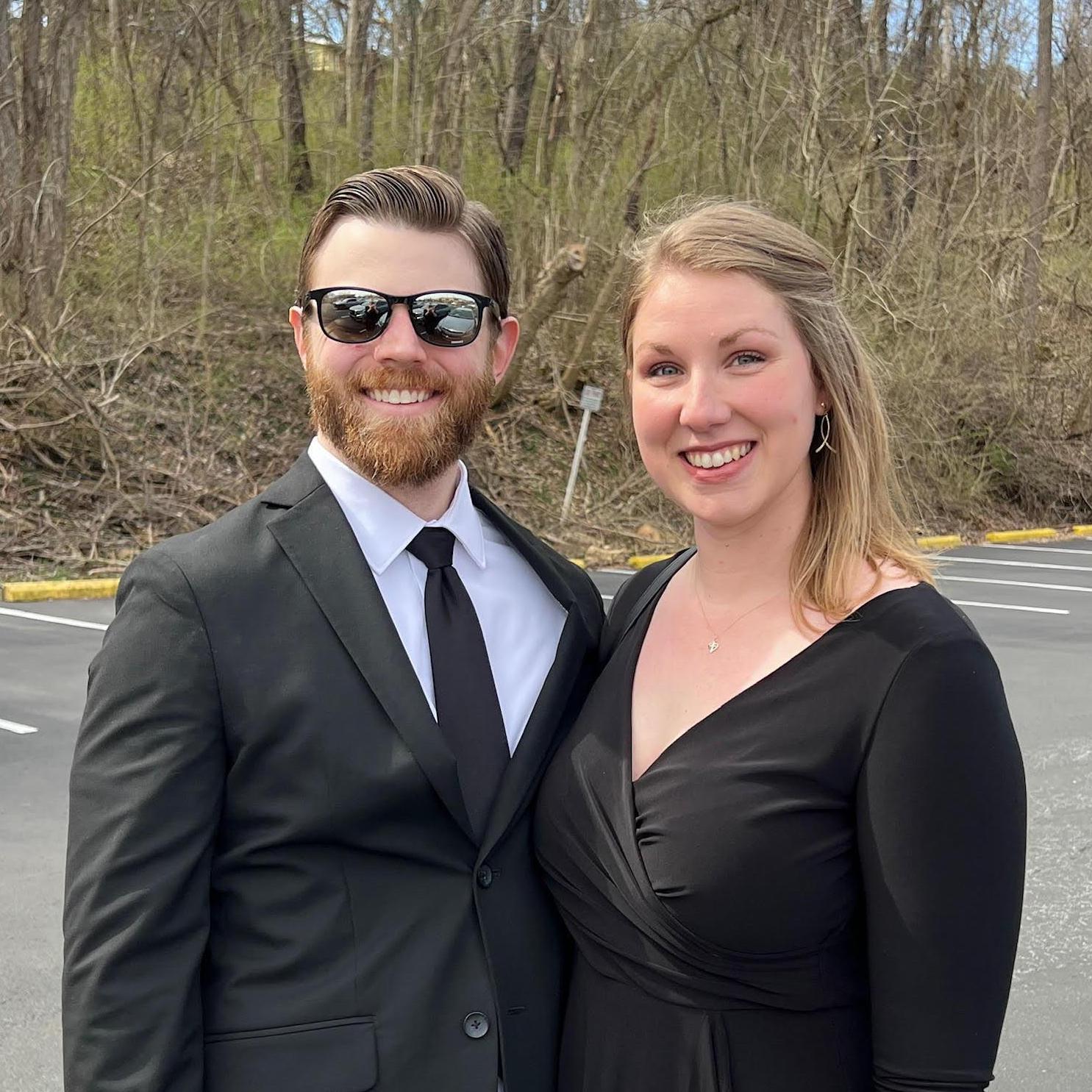 Fun fact: This picture is from Jared's grandfather's memorial service, but Colleen's dad's childhood home is visible in the background!