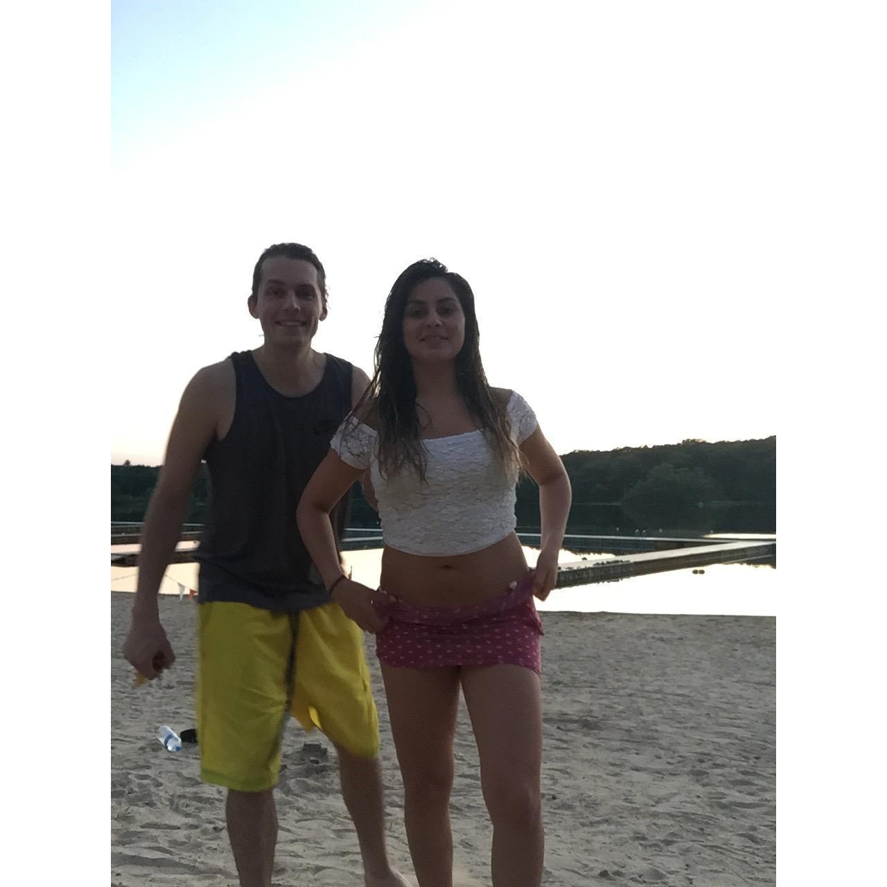 Having fun at the lake