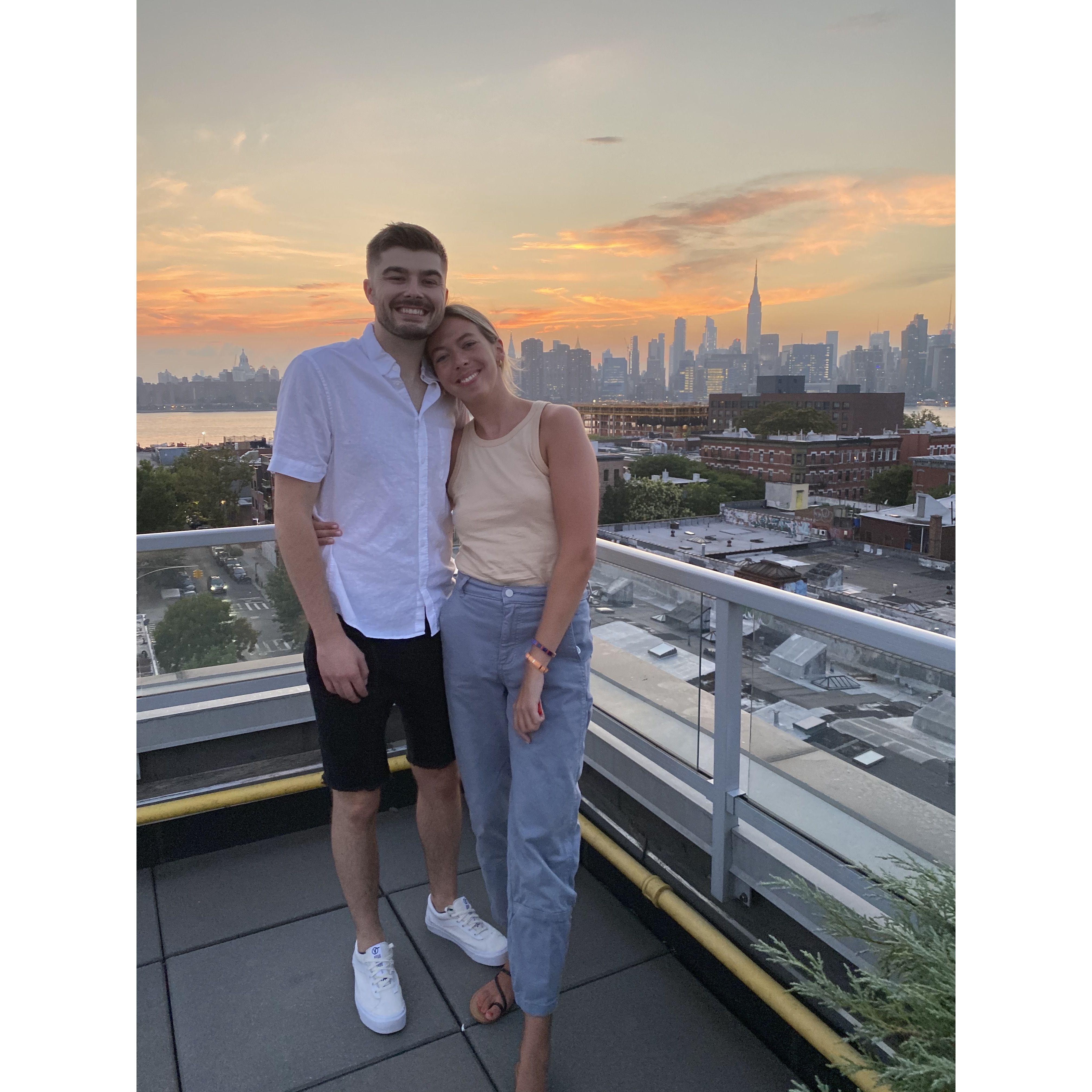 Annie & Dustin's first home together in Greenpoint, Brooklyn!