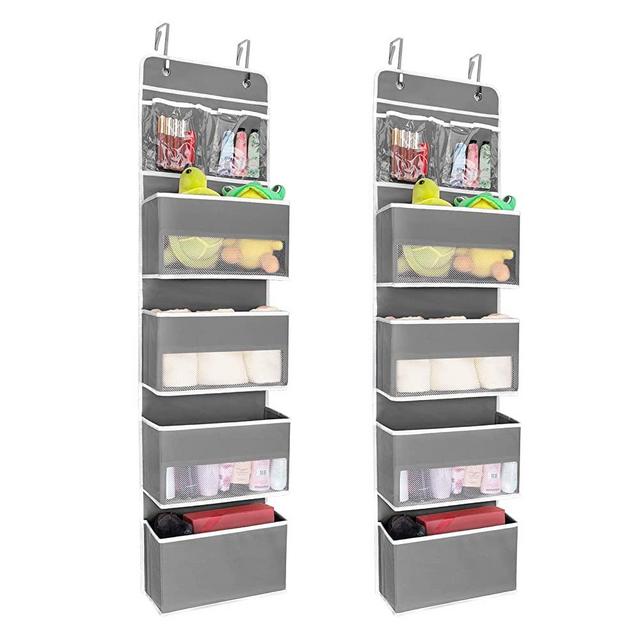 JARLINK 2 Pack 5-Shelf Over Door Hanging Organizer