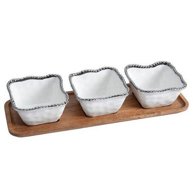 Pampa BayEntertainment 4- Piece Rectangular Wood Board Set